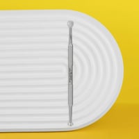 EXPERT 20 TYPE 1 Çift Taraflı Cilt Bakımı Spatula (Uno + Dikdörtgen 15 Delikli Süzgeç)