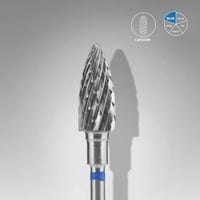 EXPERT sert alaşım kozalak freze,mavi, çap 6 mm / çalışma kısmı 14 mm