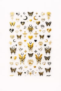 Gold Butterfly Luxury Nail Art Sticker – SW-CS064