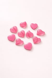 Hot Pink Heart Tırnak Taşı