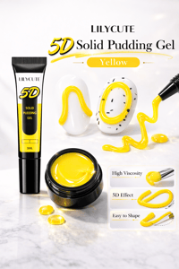 Lilycute Solid Pudding Gel 5 D 10 ml Yellow