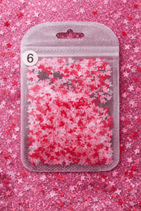 Mini Butterfly Confetti Nail Art Dekor – Pink Mix No:06