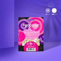 PODODISC STALEKS PRO XS Pedikür Disk İçin Yumuşak Tabanlı Yedek Beyaz Törpüler, 180 Grit (50 Adet)