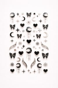 Premium Mystic Moon Nail Art Sticker – SW-CS085