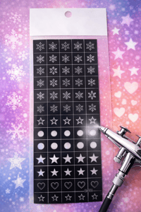 Pro Art Airbrush Nail Stencil Series No:05