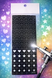 Pro Art Airbrush Nail Stencil Series No:03