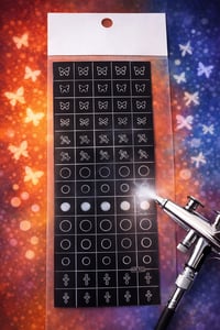 Pro Art Airbrush Nail Stencil Series No:04