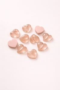 Rose Nude Heart Tırnak Taşı