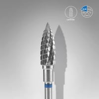 Sert Alaşım Alev Freze EXPERT, Mavi, Çap 5 mm / Çalışma Kısmı 13,5 mm
