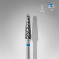Sert Alaşım Kesik Koni Freze, Mavi, Çap 4 mm / Çalışma Kısmı 13 mm