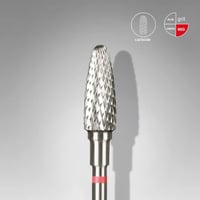 Sert Alaşım Mısır Freze, Kırmızı, Çap 5 mm / Çalışma Kısmı 13 mm