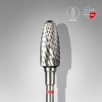 Sert Alaşım Mısır Freze, Kırmızı, Çap 6 mm / Çalışma Kısmı 14 mm