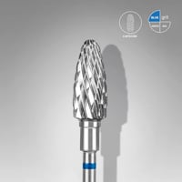 Sert Alaşım Mısır Freze, Mavi, Çap 6 mm / Çalışma Kısmı 14 mm