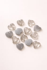 Silver Mist Heart Tırnak Taşı
