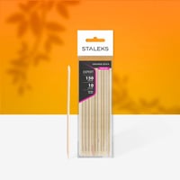 STALEKS PRO Portakal Manikür Çubuğu, Ahşap 150 mm (10 Adet)