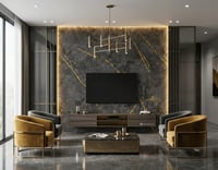 Antrasit Oro PVC Duvar Paneli 