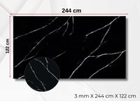Carrara Black PVC Duvar Paneli