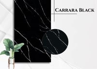 Carrara Black PVC Duvar Paneli