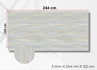 Moji Cream PVC Duvar Paneli