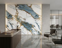 Volcano Gold Blue PVC Duvar Paneli