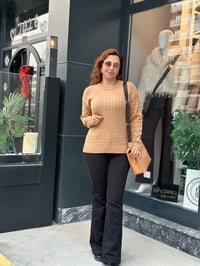 7224 Kalın Askılı Kol Çantası CAMEL