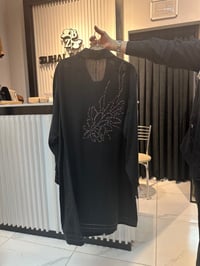 Arka ve Ön Taş İşlemeli Tencel Kap