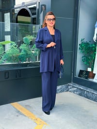 BLAZER CEKETLİ KETEN TAKIM