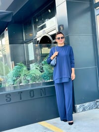 ETEK UCU TÜL DETAYLI PANTOLONLU İKİLİ TAKIM