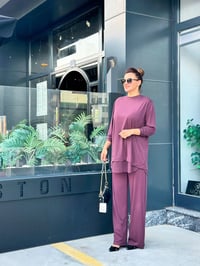 ETEK UCU TÜL DETAYLI PANTOLONLU İKİLİ TAKIM