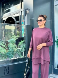 ETEK UCU TÜL DETAYLI PANTOLONLU İKİLİ TAKIM
