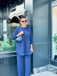 ETEK UCU TÜL DETAYLI PANTOLONLU İKİLİ TAKIM
