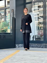 File Detaylı Esnek İpeksi İkili Takım