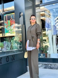 İÇİ GÖMLEK DETAYLI LUNA PANTOLONLU TAKIM