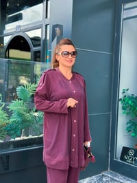 İTHAL FULL LİKRALI TENCEL KUMAŞ TAŞ İŞLEMELİ İKİLİ TAKIM