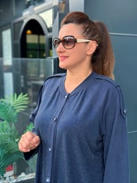 İTHAL FULL LİKRALI TENCEL KUMAŞ TAŞ İŞLEMELİ İKİLİ TAKIM LACİVERT