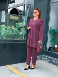 İTHAL FULL LİKRALI TENCEL KUMAŞ TAŞ İŞLEMELİ İKİLİ TAKIM