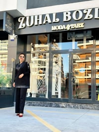 İthal Soğuk Triko Kumaş Kolye Detaylı Esnek Pantolonlu Takım Siyah