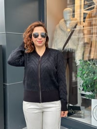 Kolej Yaka Angora Hırka SİYAH