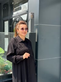 M'eva Plus Viskon Koton Tunik Siyah