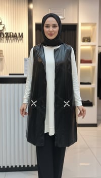 Modal 3'lü Pantolonlu Takım Siyah