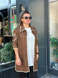 MÜSEMMA BOHEM NAKIŞLI SÜET KAP / AYBÜKE KAP