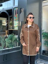 MÜSEMMA BOHEM NAKIŞLI SÜET KAP / AYBÜKE KAP
