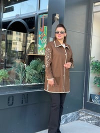 MÜSEMMA BOHEM NAKIŞLI SÜET KAP / AYBÜKE KAP