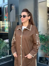 MÜSEMMA BOHEM NAKIŞLI SÜET KAP / AYBÜKE KAP