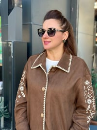 MÜSEMMA BOHEM NAKIŞLI SÜET KAP / AYBÜKE KAP