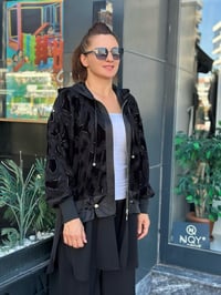 MÜSEMMA KADİFE DETAYLI DEFNE TAKIM