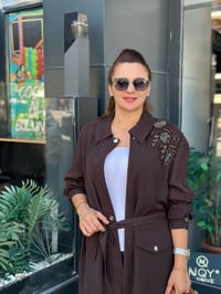 MÜSEMMA KAPİTONE KOL DETAYLI AYÇA TAKIM