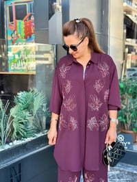 MÜSEMMA MENEKŞE PANTOLONLU TAKIM
