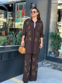 MÜSEMMA MENEKŞE PANTOLONLU TAKIM