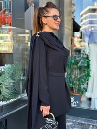 MÜSEMMA ÜÇLÜ PELERİNLİ DENİZ TAKIM